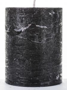 Art-Pol Świeca K Rustic Pl Czerń walec mała Fi7 2