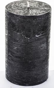 Art-Pol Świeca K Rustic Pl Czerń walec średni Fi7 2