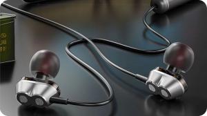 Słuchawki Lenovo Moving-Coil HE08 Czarne 7