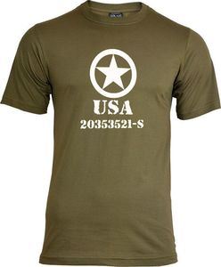 Mil-Tec t-shirt Mil-Tec "Allied Star" olive XXL 1