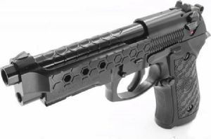 Cybergun Pistolet 6mm Cybergun M92 Hex cut black gas HOPUP 1