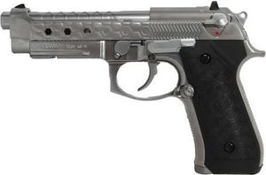 Cybergun Pistolet 6mm Cybergun M92 Hex cut silver gas HOPUP 1