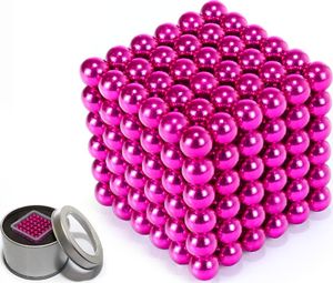 Gline Kulki magnetyczne 5mm różowe - NEOCUBE 1