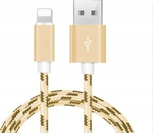 Kabel USB Gline USB-A - Lightning 1 m Złoty 1