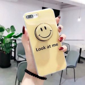 Gline Case Etui obudowa do Iphone XS Max - holder smile żółty 2