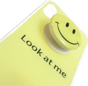 Gline Case Etui obudowa do Iphone XS Max - holder smile żółty 3