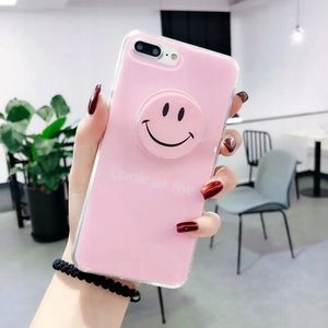 Gline Case Etui obudowa do Iphone 7 Iphone 8 - holder smile różowy 3