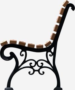 Baster Ławka żeliwna ogrodowa, parkowa na taras id.0112 2