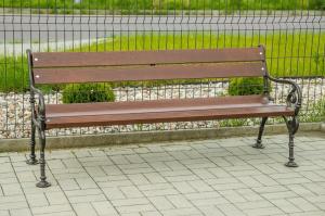 Baster Ławka żeliwna ogrodowa, parkowa na taras id.0109 4