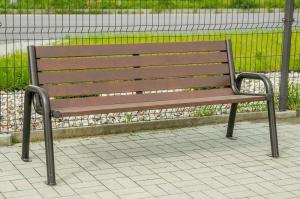 Baster Ławka stalowa ogrodowa, parkowa na taras id.02003 3