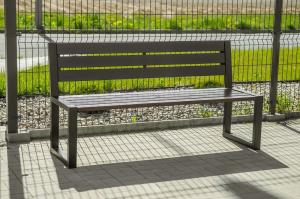 Baster Ławka stalowa ogrodowa, parkowa na taras id.02004 3