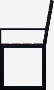 Baster Ławka stalowa ogrodowa, parkowa na taras id.02004A 2