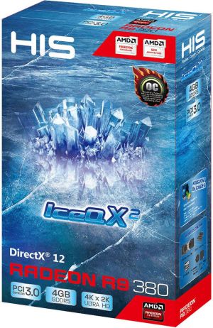 Karta graficzna HIS R9 380 IceQ X2 OC 4GB GDDR5 (256 bit) 2x DVI, HDMI, DP, Retail (H380QM4GD) 7