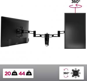 Duronic Uchwyt ścienny na monitor 13" - 30" DM35W1X3 (5M-3K2O-JROQ) 4