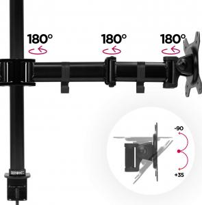 Duronic Uchwyt biurkowy na 4 monitory 13" - 27" (DM254) 5