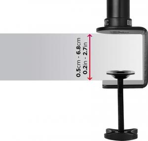 Duronic Uchwyt biurkowy na 2 monitory 13" - 27" (DM35V2X2) 7