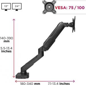 Duronic Uchwyt biurkowy na monitor 13" - 24" (DMDC5X1) 3