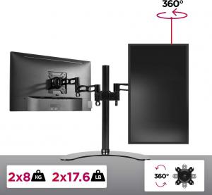 Duronic Stojak biurkowy na 2 monitory 13" - 27" DM35D2 (FN-FJXZ-MEJN) 4