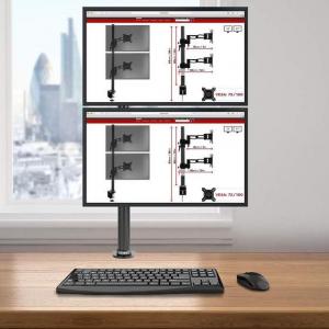 Duronic Uchwyt biurkowy na 2 monitory 13" - 27" DM35V2X1 (M9-726R-LRK8) 2
