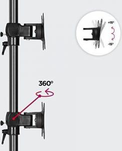 Duronic Uchwyt biurkowy na 2 monitory 13" - 27" DM35V2X1 (M9-726R-LRK8) 7