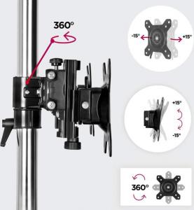 Duronic Stojak biurkowy na 6 monitorów 15" - 24" (DM756) 4