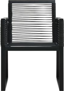 vidaXL VidaXL 9-cz. zestaw mebli ogrodowych, rattan PVC, czarny 7