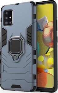 Braders Pancerne hybrydowe etui Ring Armor + magnetyczny uchwyt do Samsung Galaxy A51 5G niebieski 8