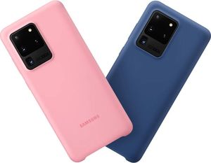 Braders Elastyczne silikonowe etui Silicone Case do Samsung Galaxy S20 Ultra różowy 4