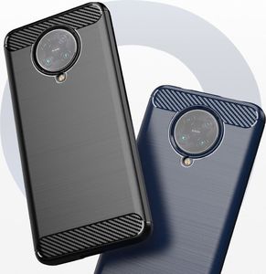Braders Elastyczne etui Carbon Case do Xiaomi Redmi K30 Pro / Poco F2 Pro czarny 2