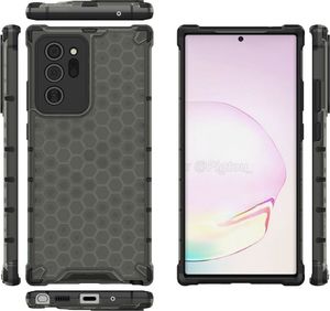 Braders Etui z żelową ramką Honeycomb do Samsung Galaxy Note 20 czarny 2