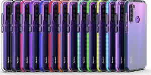Braders Żelowe etui z kolorową ramką do Xiaomi Redmi Note 8T ciemnoniebieski 4