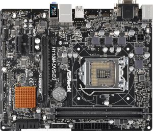 Płyta główna ASRock H110M-DVS/D3 H110, DDR3, SATA3, USB 3.0, mATX (90-MXGZ80-A0UAYZ) 3