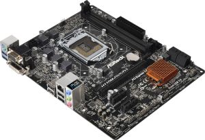 Płyta główna ASRock H110M-DVS/D3 H110, DDR3, SATA3, USB 3.0, mATX (90-MXGZ80-A0UAYZ) 4