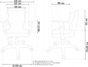 Krzesło biurowe Entelo Duo Ciemnoszare 5