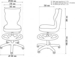 Krzesło biurowe Entelo Petit Czarny 2