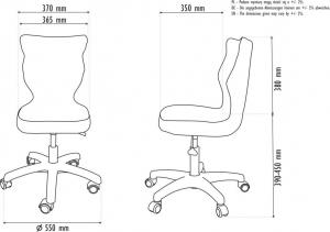 Krzesło biurowe Entelo Petit Chester Szary 2