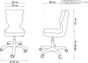 Krzesło biurowe Entelo Petit Szary 2
