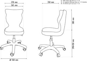 Krzesło biurowe Entelo Petit Chester Szary 5