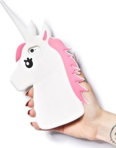 eCarla ETUI NA TELEFON JEDNOROŻEC - BIEL IPHONE 4 2