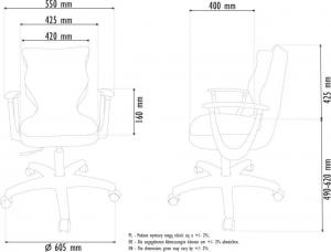 Krzesło biurowe Entelo Norm BA-B-6-B-C-DC19-B Żółte 2