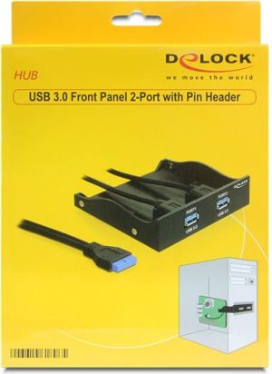Delock Panel przedni 3.5" / 3.5" 2x USB 3.0 (61896) 3