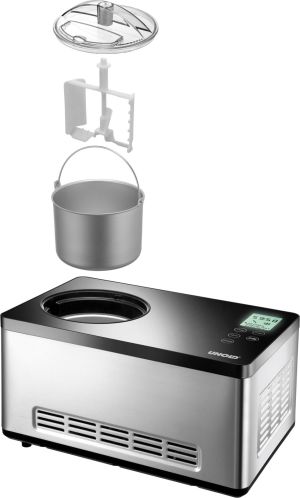 Maszynka do lodów Unold Maszyna do lodów Gusto 48845 czarno-srebrny (48845) 2