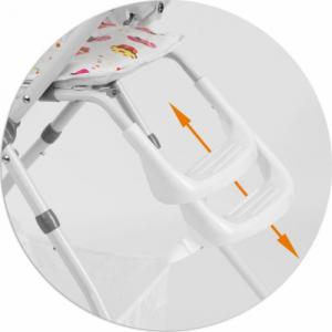 Ricokids Krzesełko do karmienia Eldo biało-różowy 4