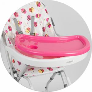 Ricokids Krzesełko do karmienia Eldo biało-różowy 5