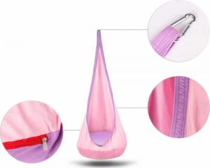 Neo-Sport Kokon fotel wiszący jasnoróżowy 6