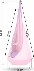 Neo-Sport Kokon fotel wiszący jasnoróżowy 7