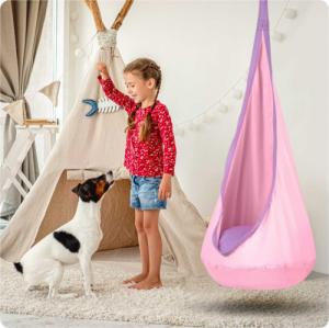 Neo-Sport Kokon fotel wiszący jasnoróżowy 9