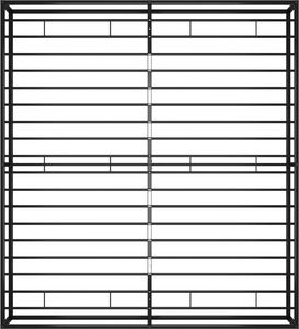 vidaXL Rama łóżka, czarna, metalowa, 200 x 200 cm 6