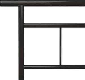 vidaXL Rama łóżka, czarna, metalowa, 100 x 200 cm 5