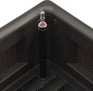 vidaXL Podwyższona donica z systemem podlewania, antracyt, 100x43x33cm 6